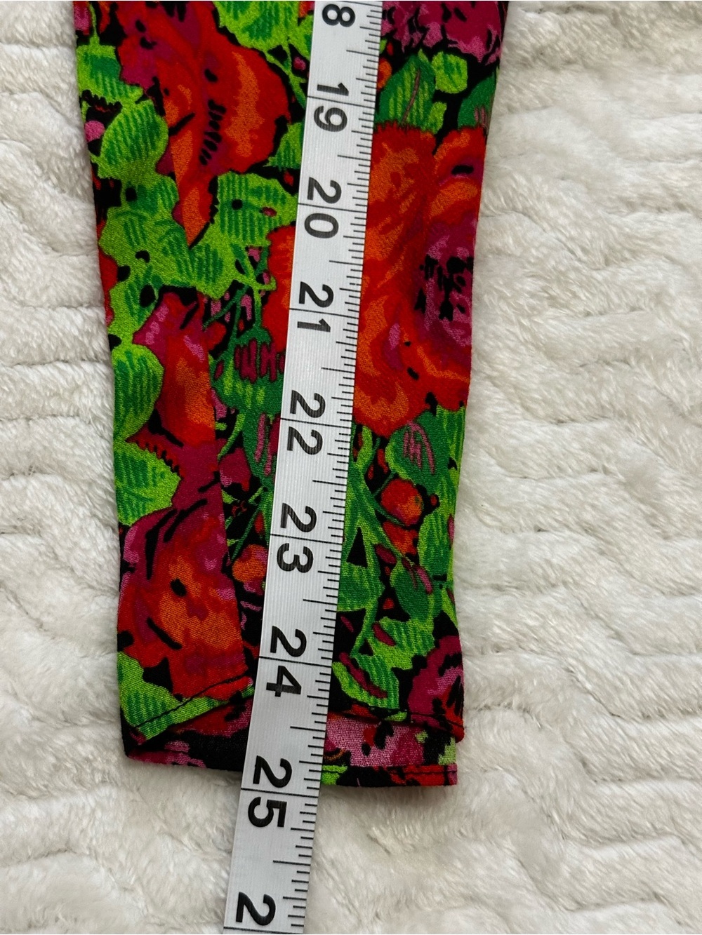 New With Tags! Zara Neon Floral Long Sleeve Knot Front Dress – Size Medium (M) - Picture 7 of 12